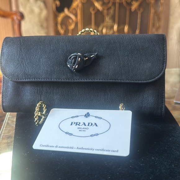 CHANEL Handbags - Prada wallet Black vintage 1990’s